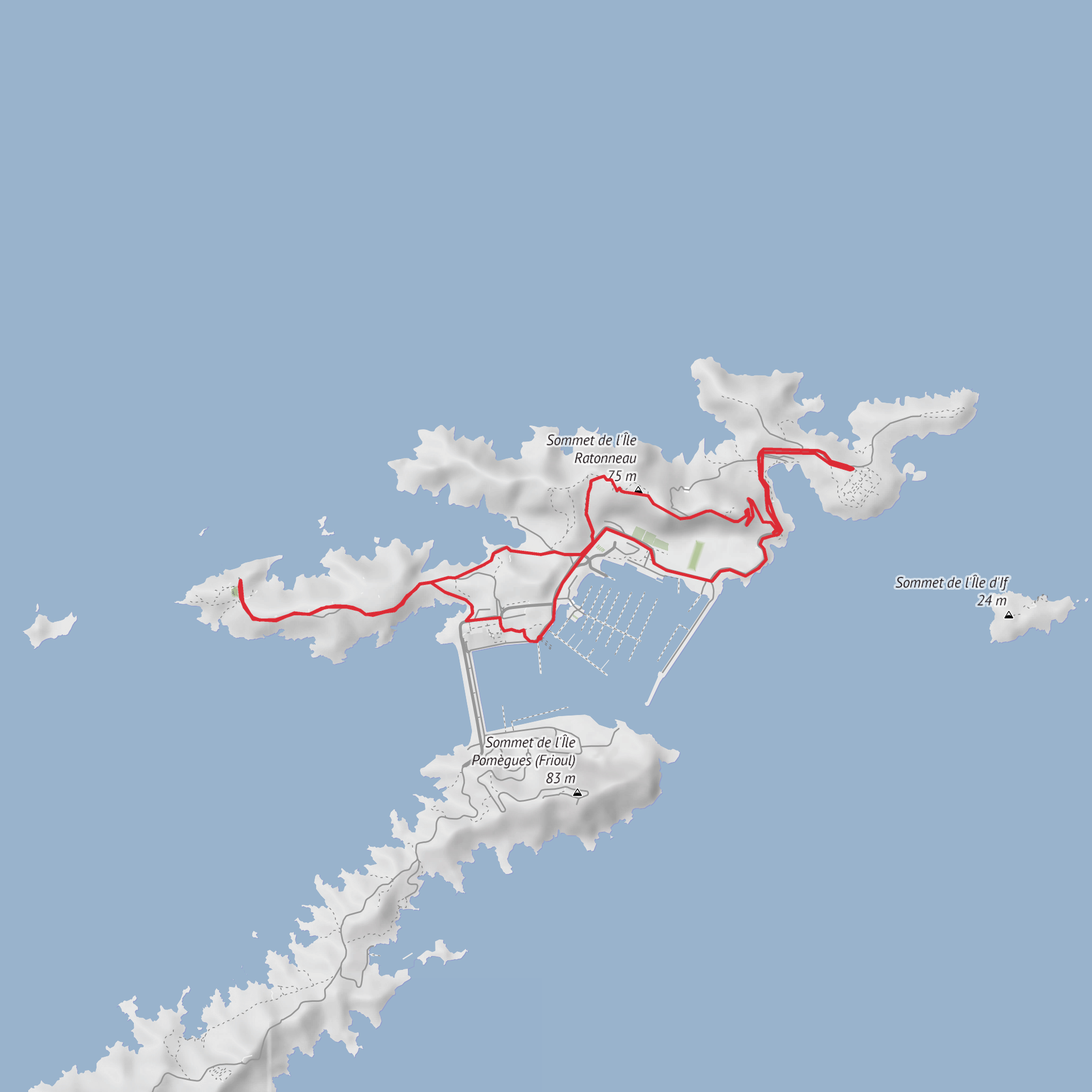 Ratonneau Route mobile static map