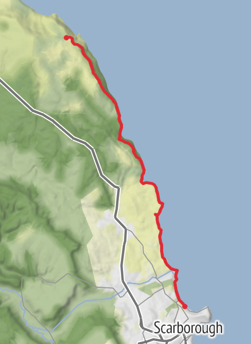 Scarborough Hiking mobile static map