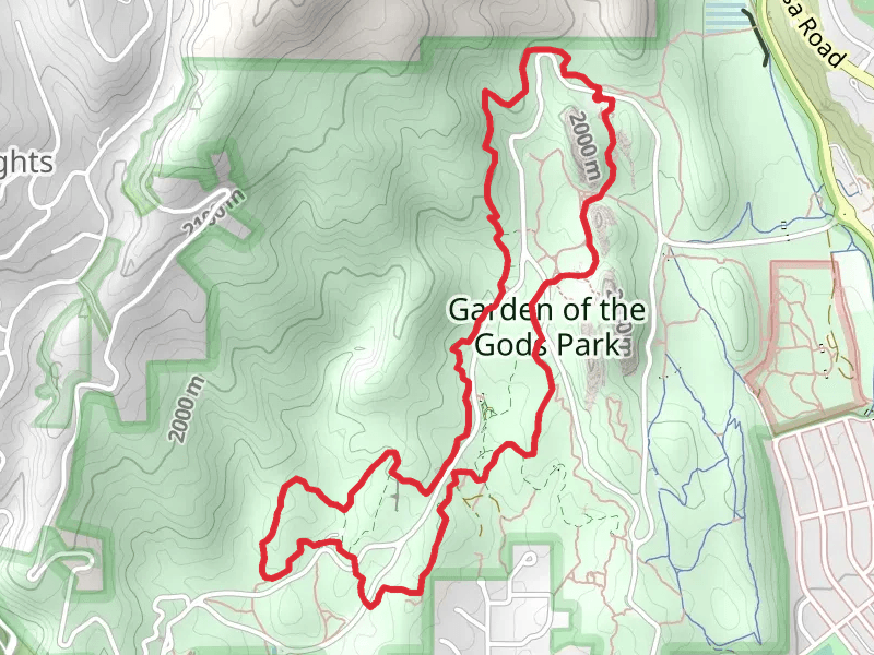 Palmer Trail, Scotsman Trail and Cabin Canyon Trail Loop - Garden of the Gods Park