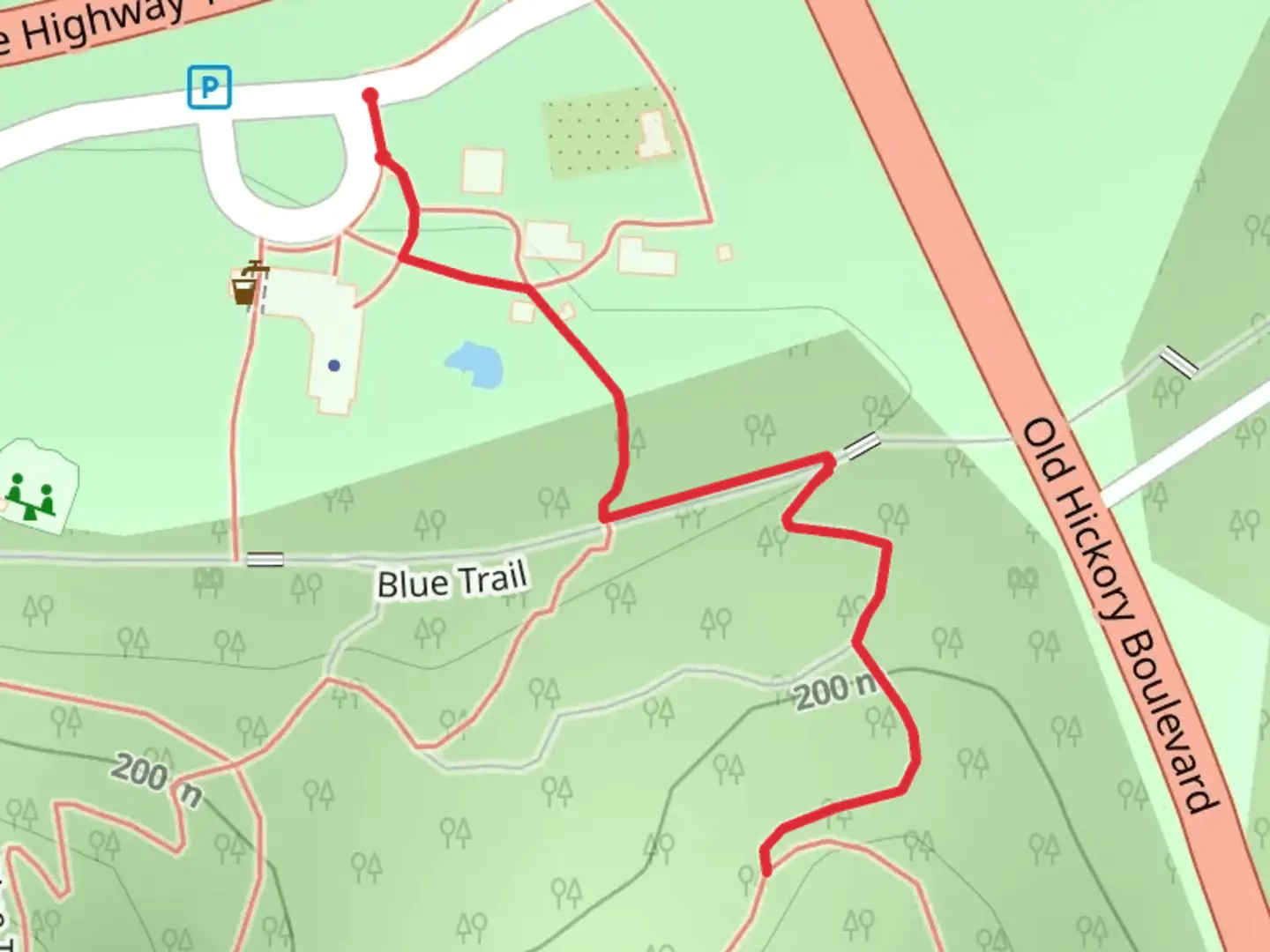 An image depicting the trail Cane Connector and its surrounding area.