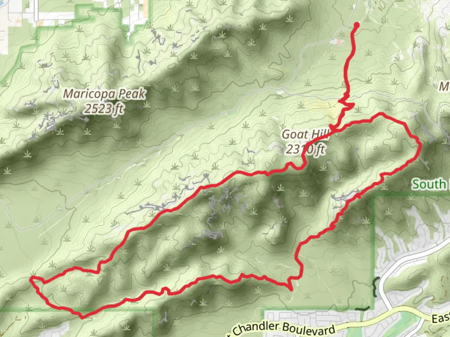 An image depicting the trail Ranger, Pyramid and Gila Loop Trail and its surrounding area.