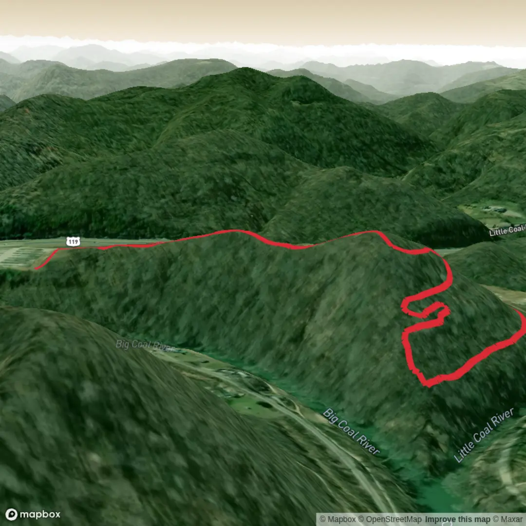 An image depicting the trail Blue Square Trail and its surrounding area.