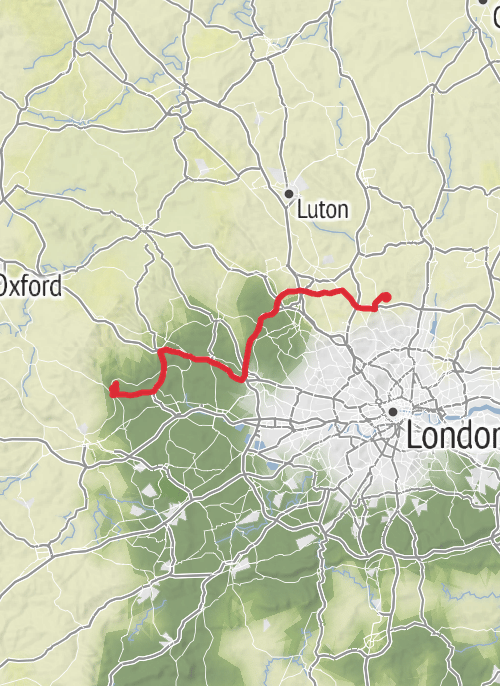 Hike from Remenham mobile static map