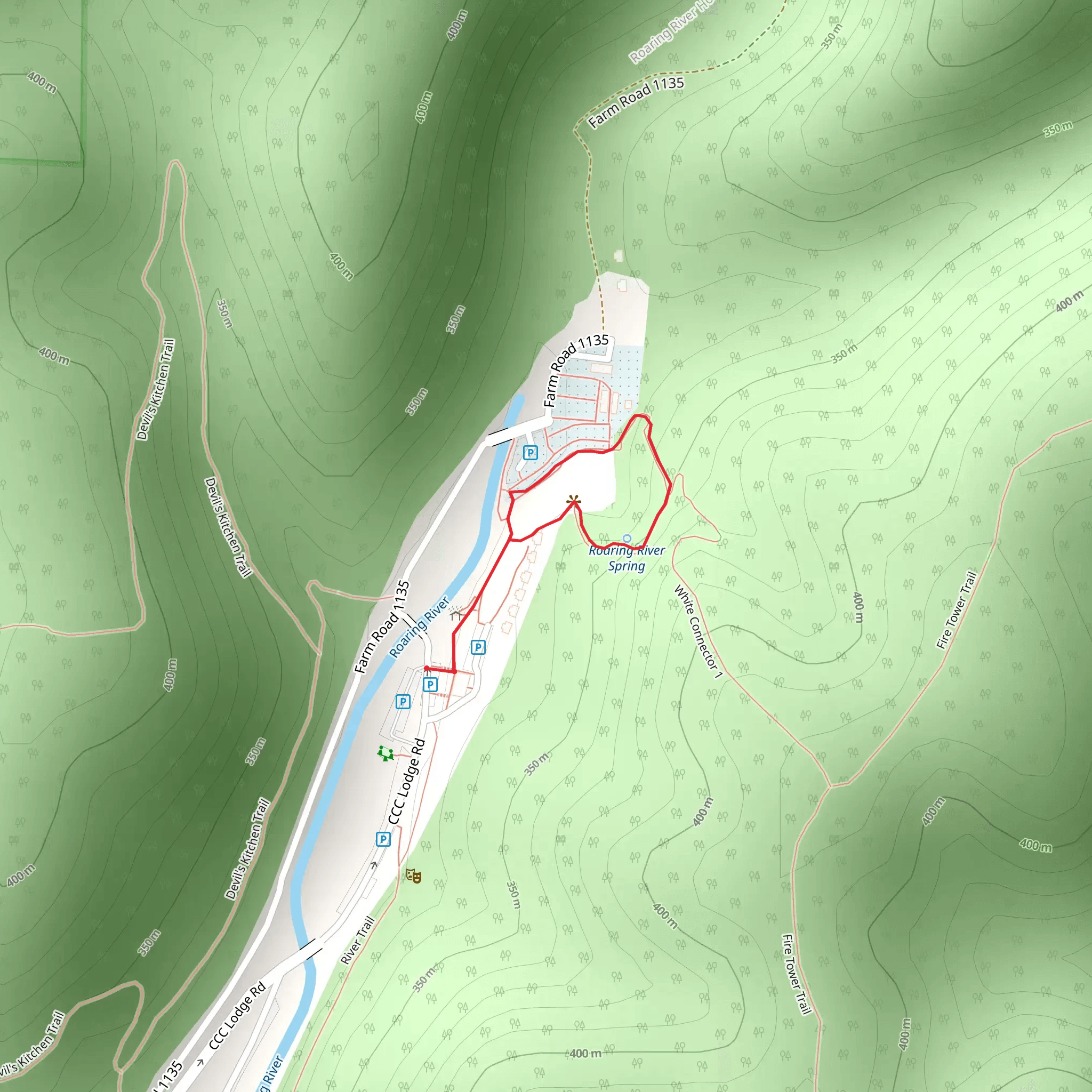 Deer Leap Loop Trail mobile static map