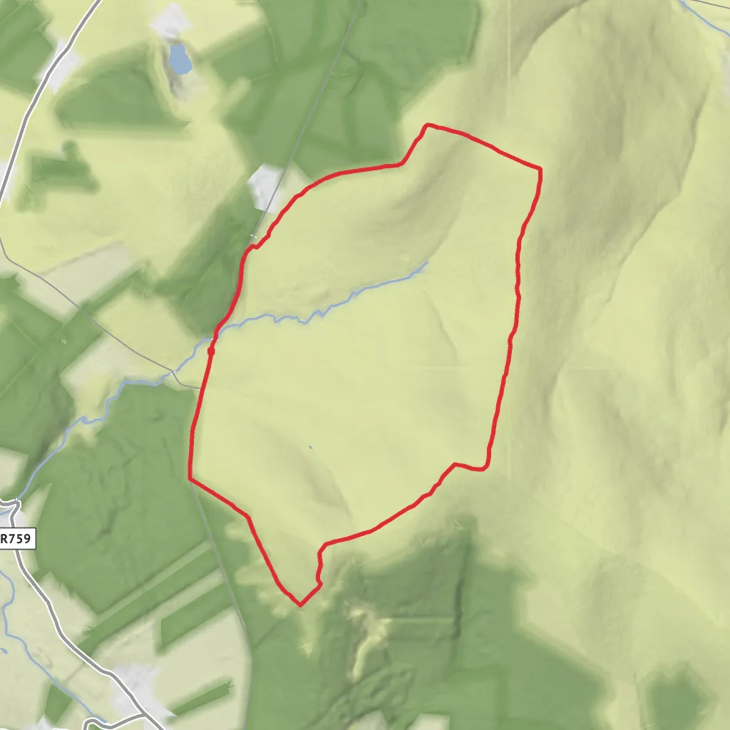 Seefingan Four Peaks Loop mobile static map
