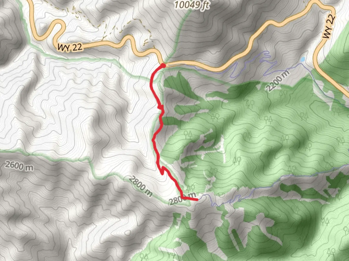 An image depicting the trail Lithium - Black Canyon Trail and its surrounding area.