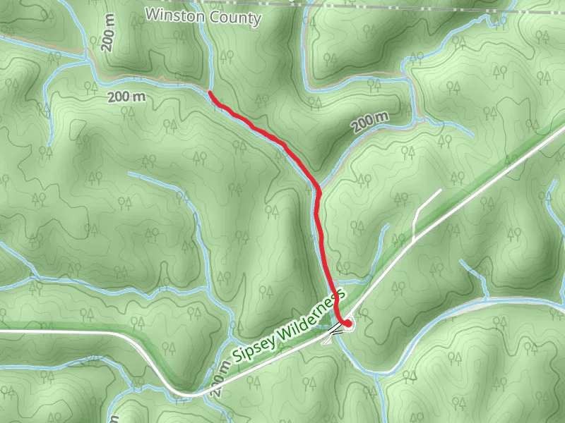 Borden Creek Wild Hiking and Sipsey Wild Hiking Trail