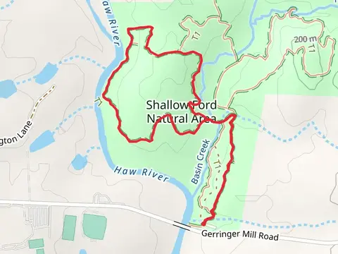 Basin Creek and Haw River Land Loop Trail