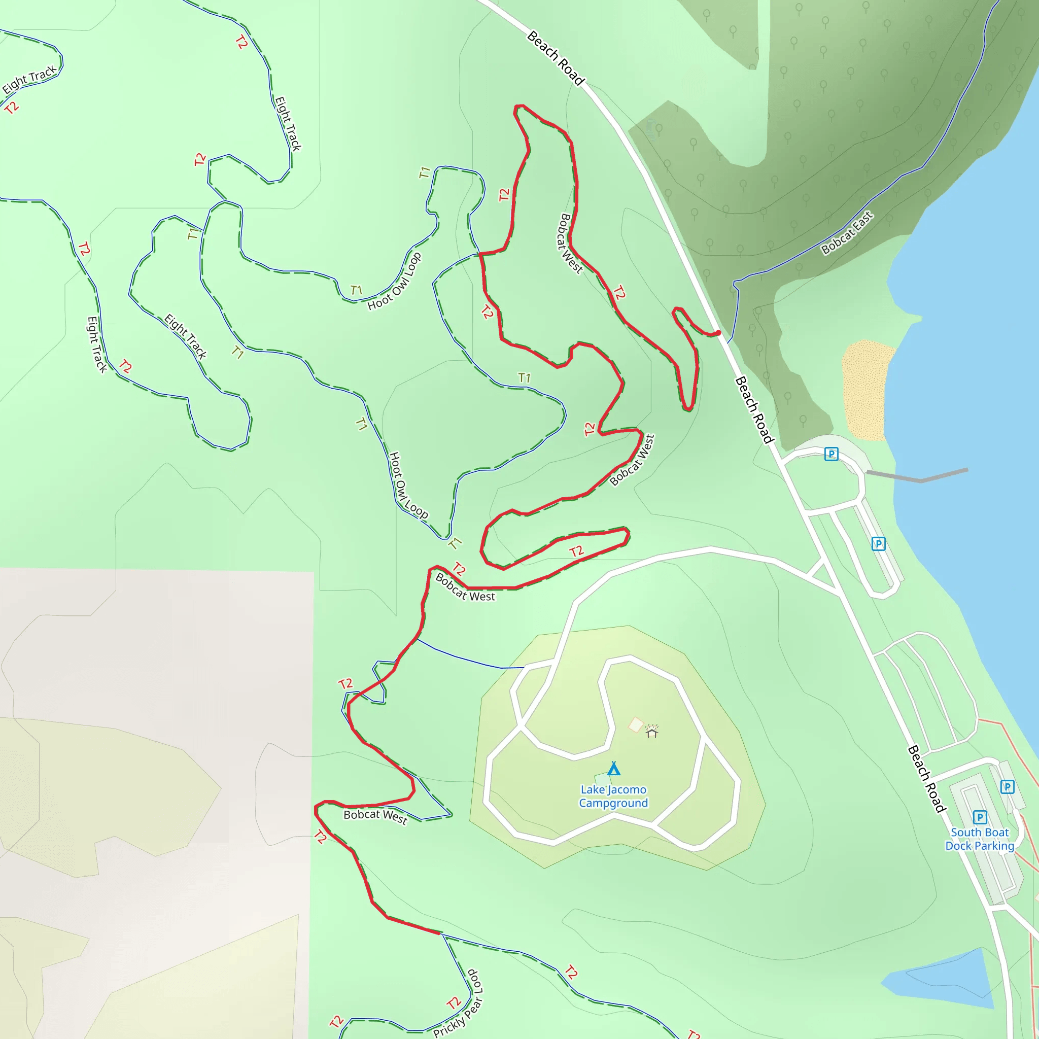 Bobcat Trail mobile static map