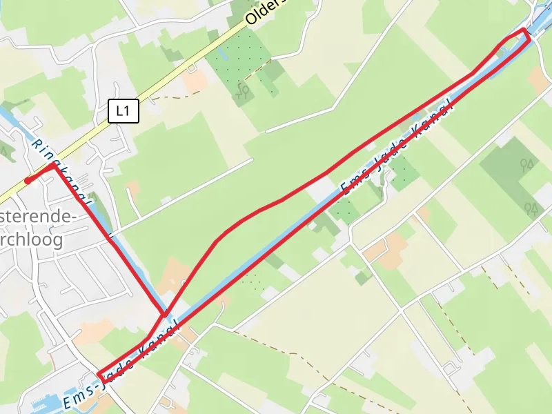 Ems-Jade-Kanal Loop from Westerende Holzloog