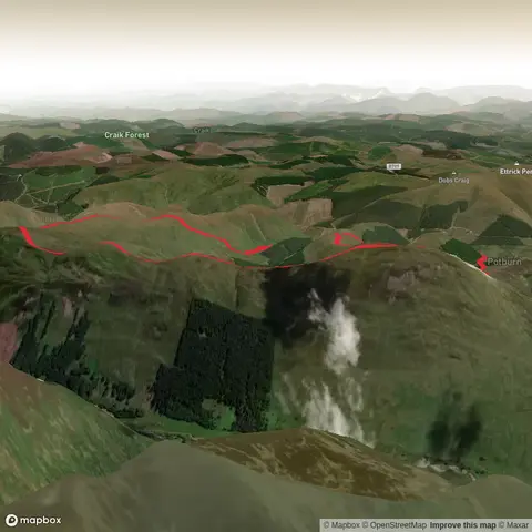 Bught Hill, Bodesbeck Law and Potburn Hass Loop