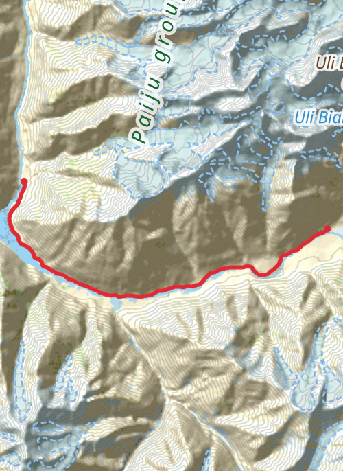 Hiking mobile static map