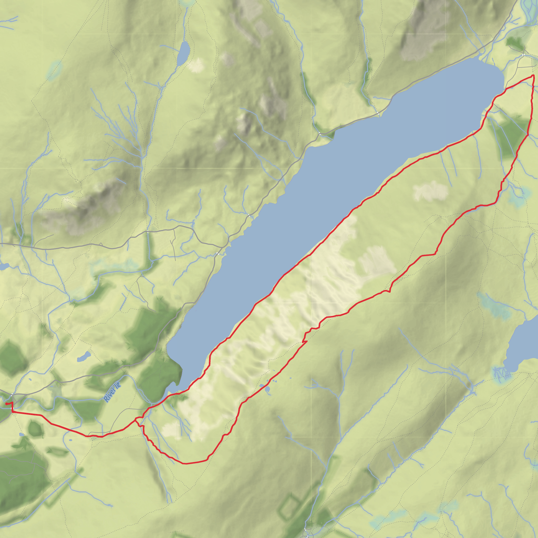 Above Wast Water mobile static map