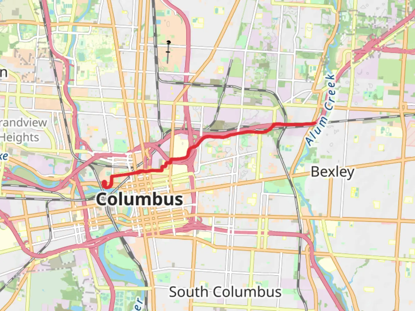 An image depicting the trail Downtown Connector Trail and its surrounding area.