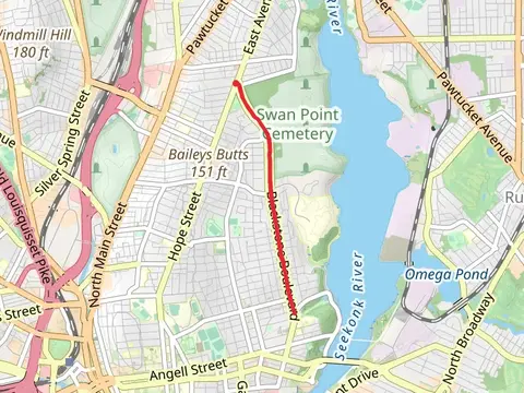Blackstone Boulevard Walking Path - Hope Street