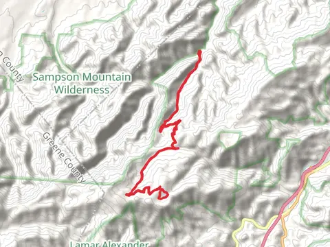 Birchfield Camp Branch via Longarm Trail