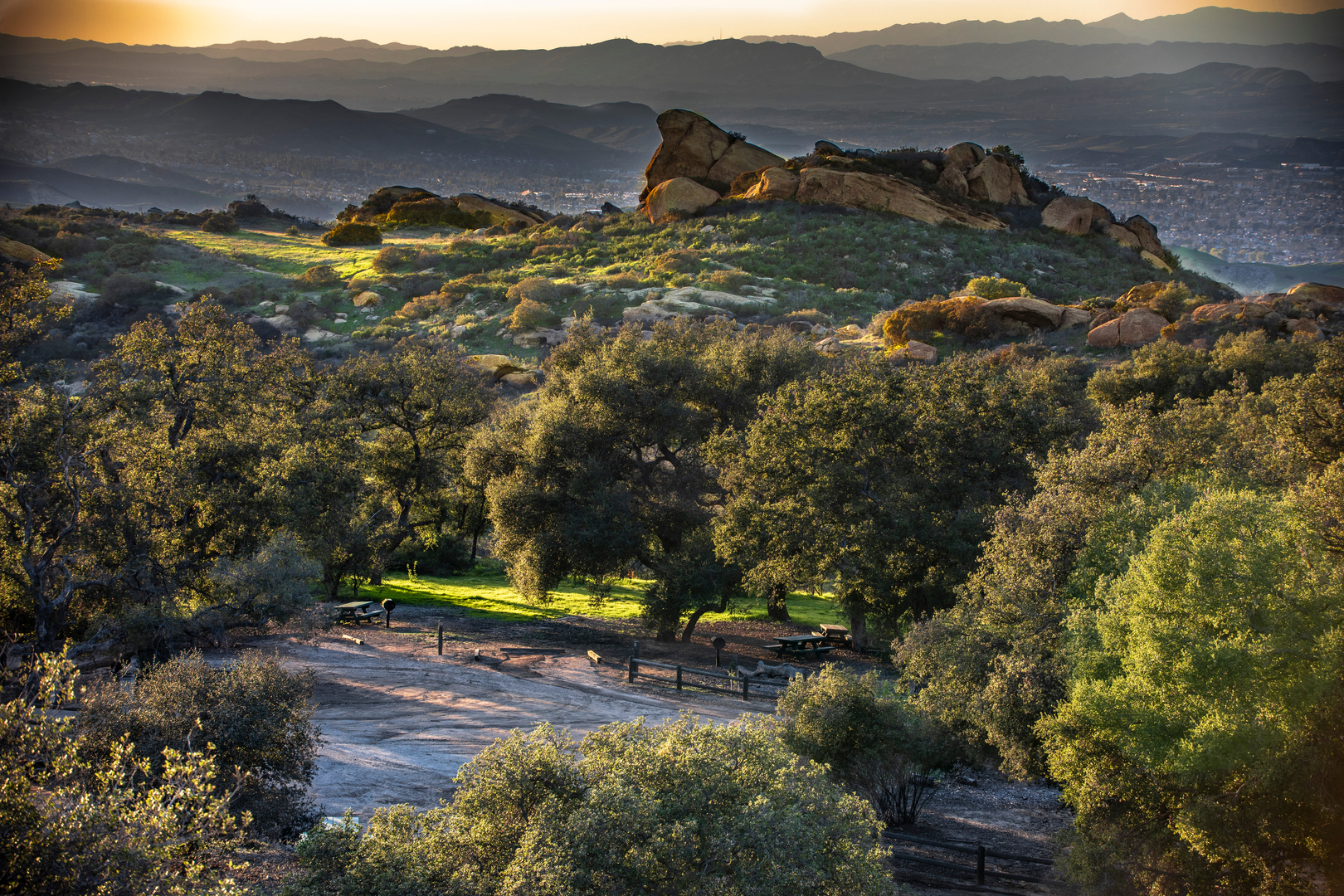 An image depicting the trail Loop Trail from Black Canyon Road and its surrounding area.