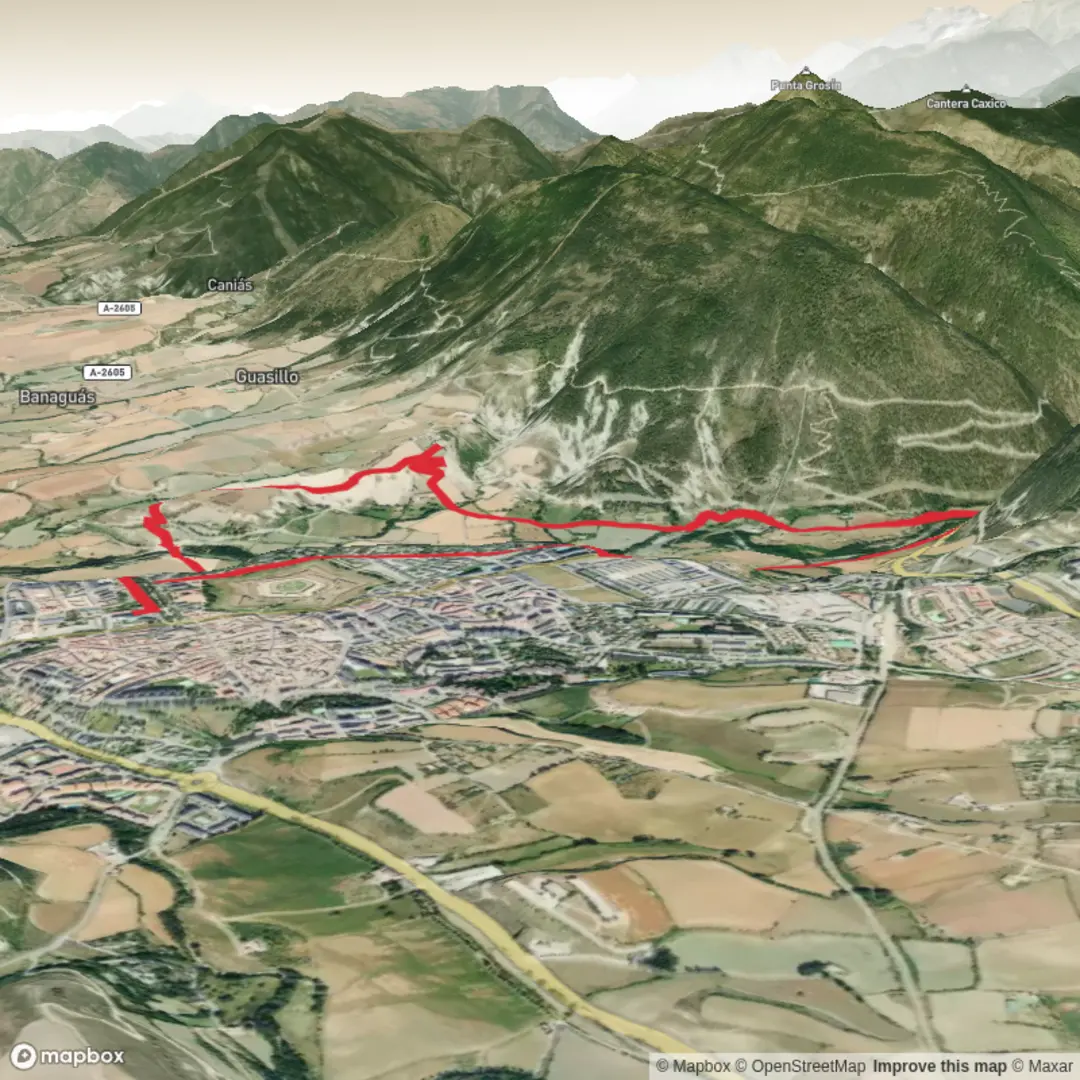 An image depicting the trail Jaca Loop and its surrounding area.