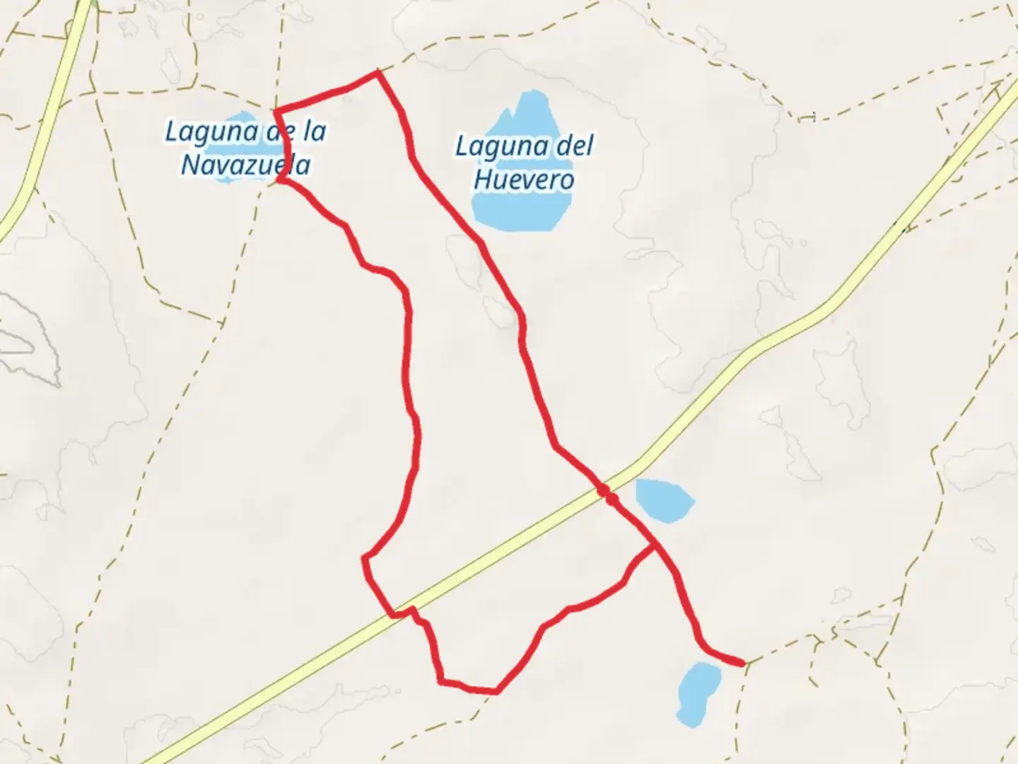 An image depicting the trail Ruta del Caravan PR CU 67 and its surrounding area.