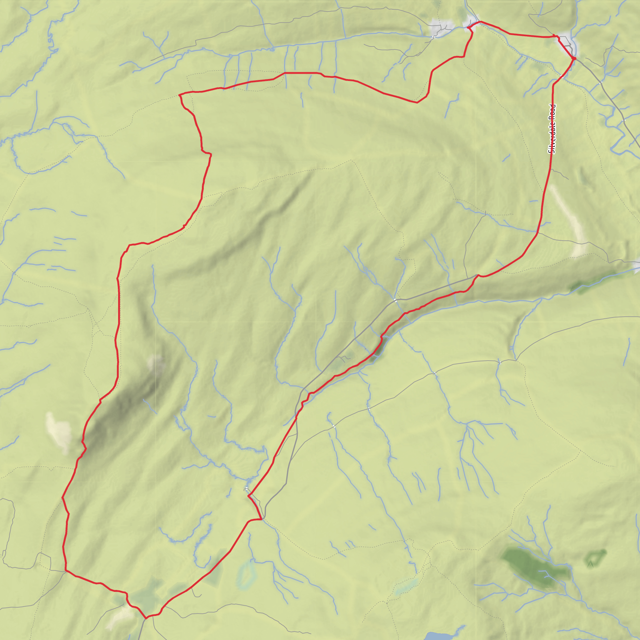 Halton Gill and Pen Y Ghent Loop mobile static map
