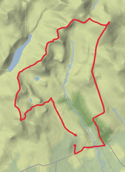Slieve Binnan/Lamagan/Donard Loop mobile static map