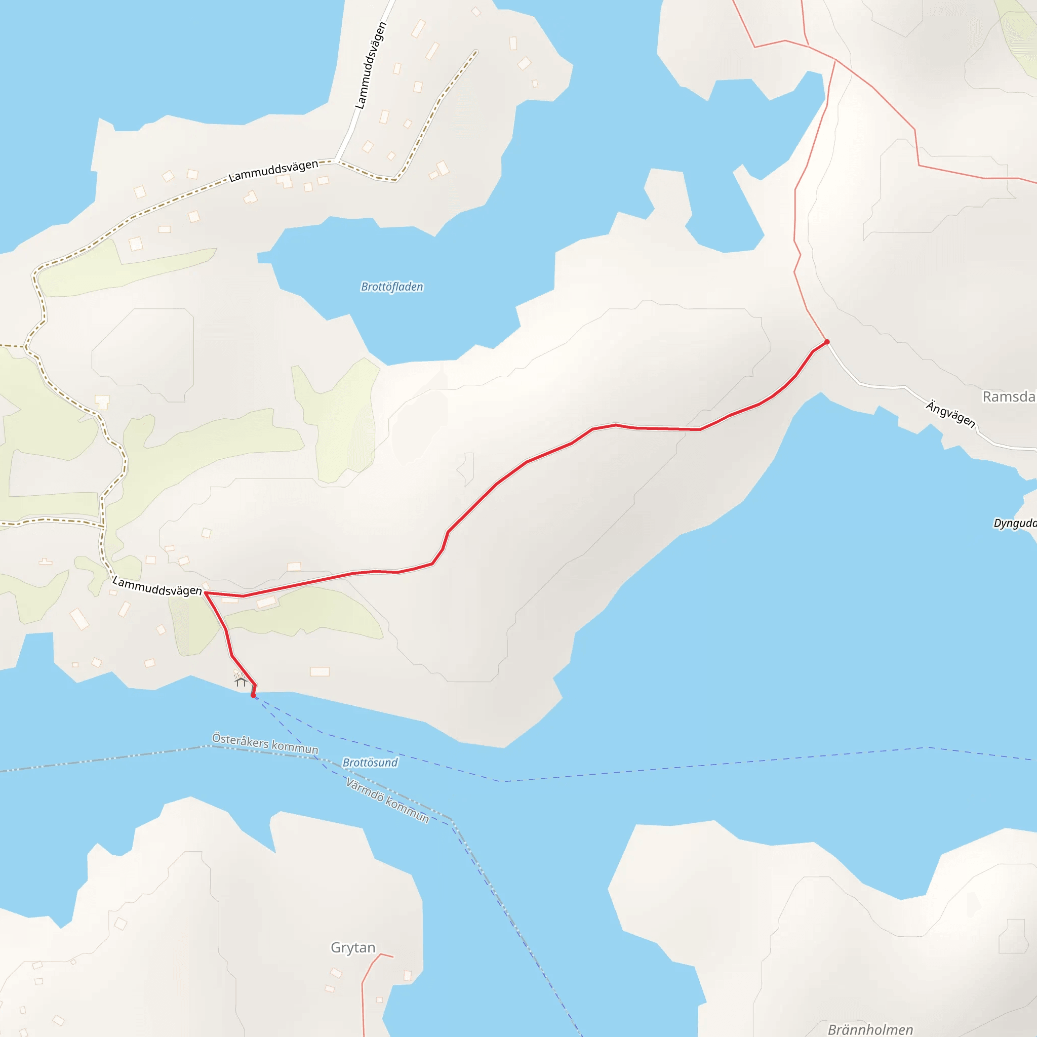 Stockholm Archipelago Trail - Brottö mobile static map