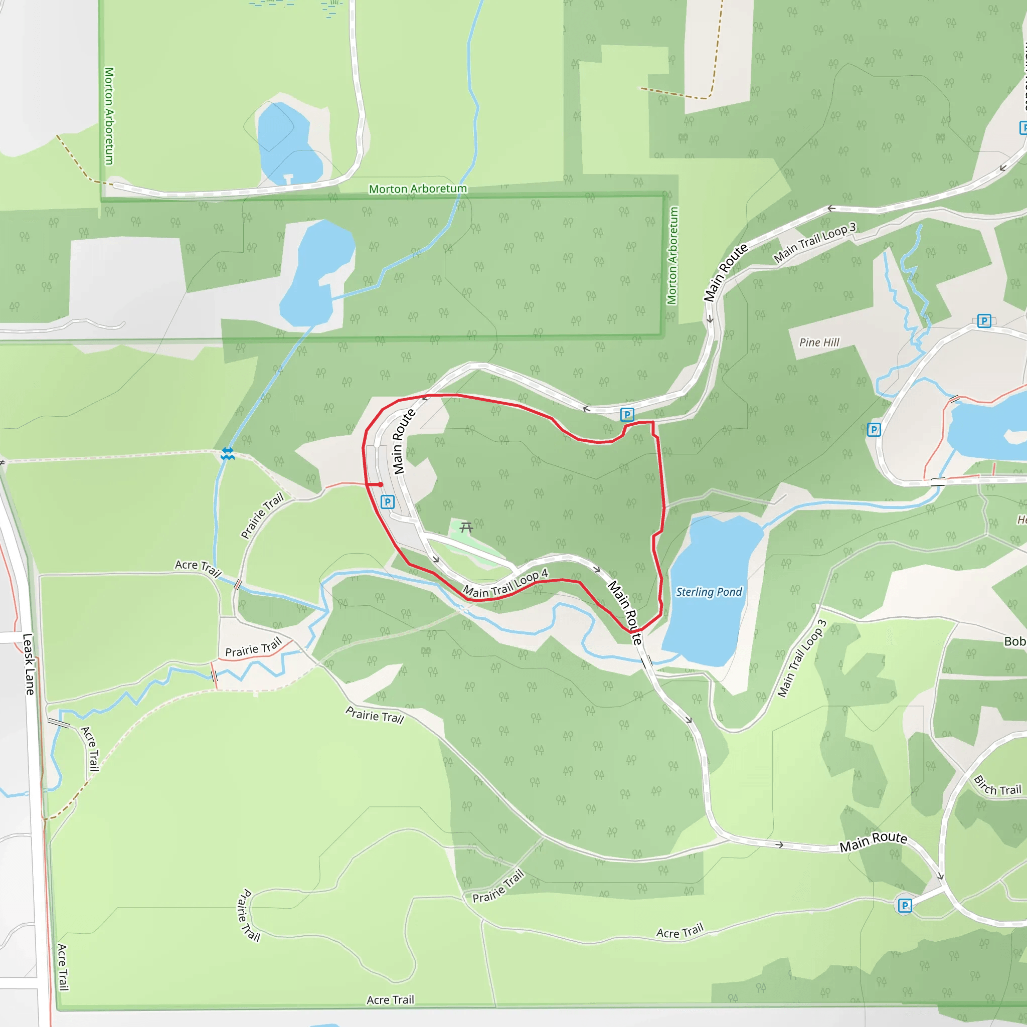 Main Trail Loop 4 Loop mobile static map