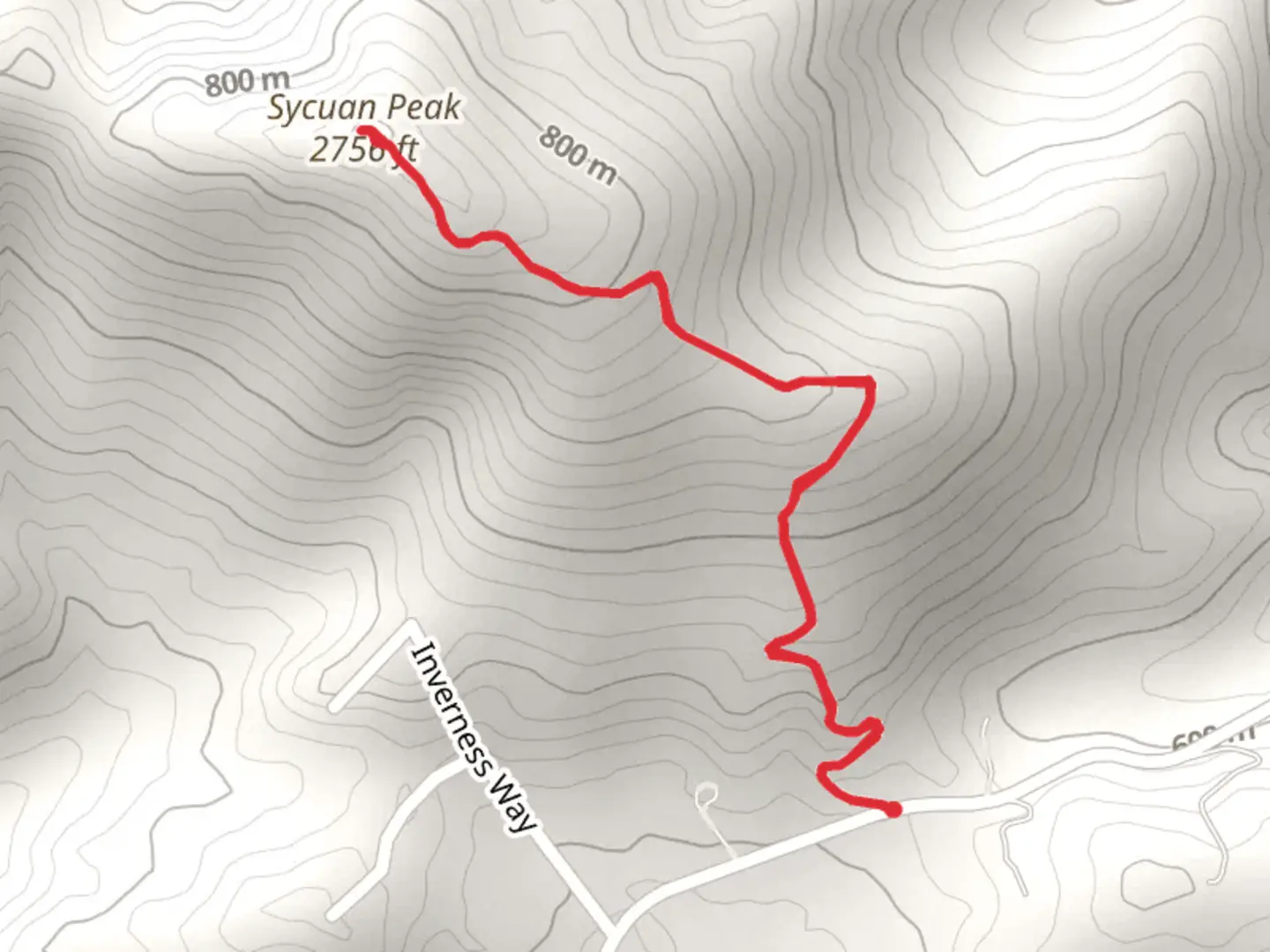 An image depicting the trail Sycuan Peak and its surrounding area.