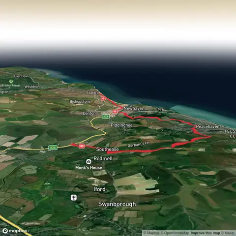 Southease to Seaford via Newhaven