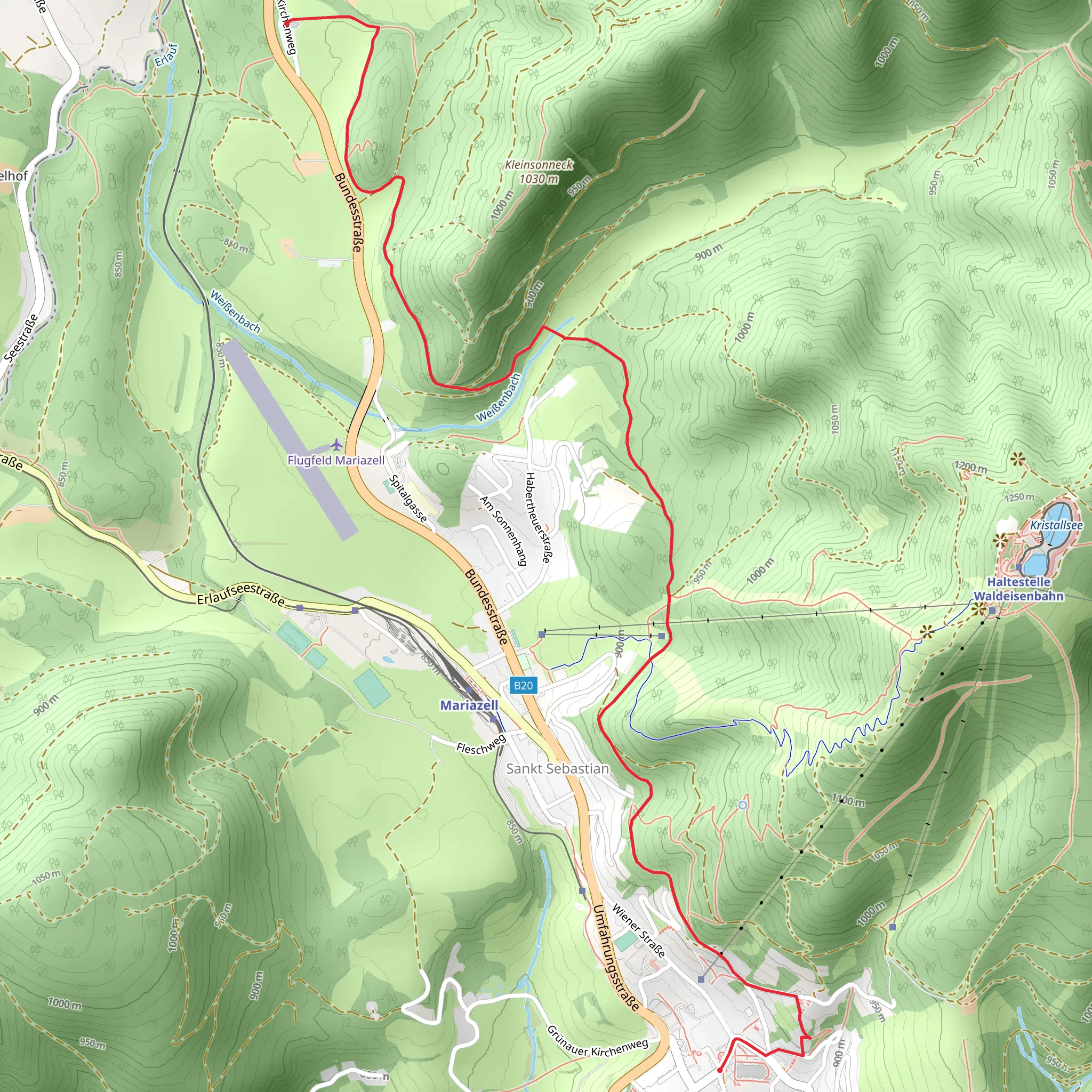 Sebastiani Rosary Way to Via Sacra mobile static map