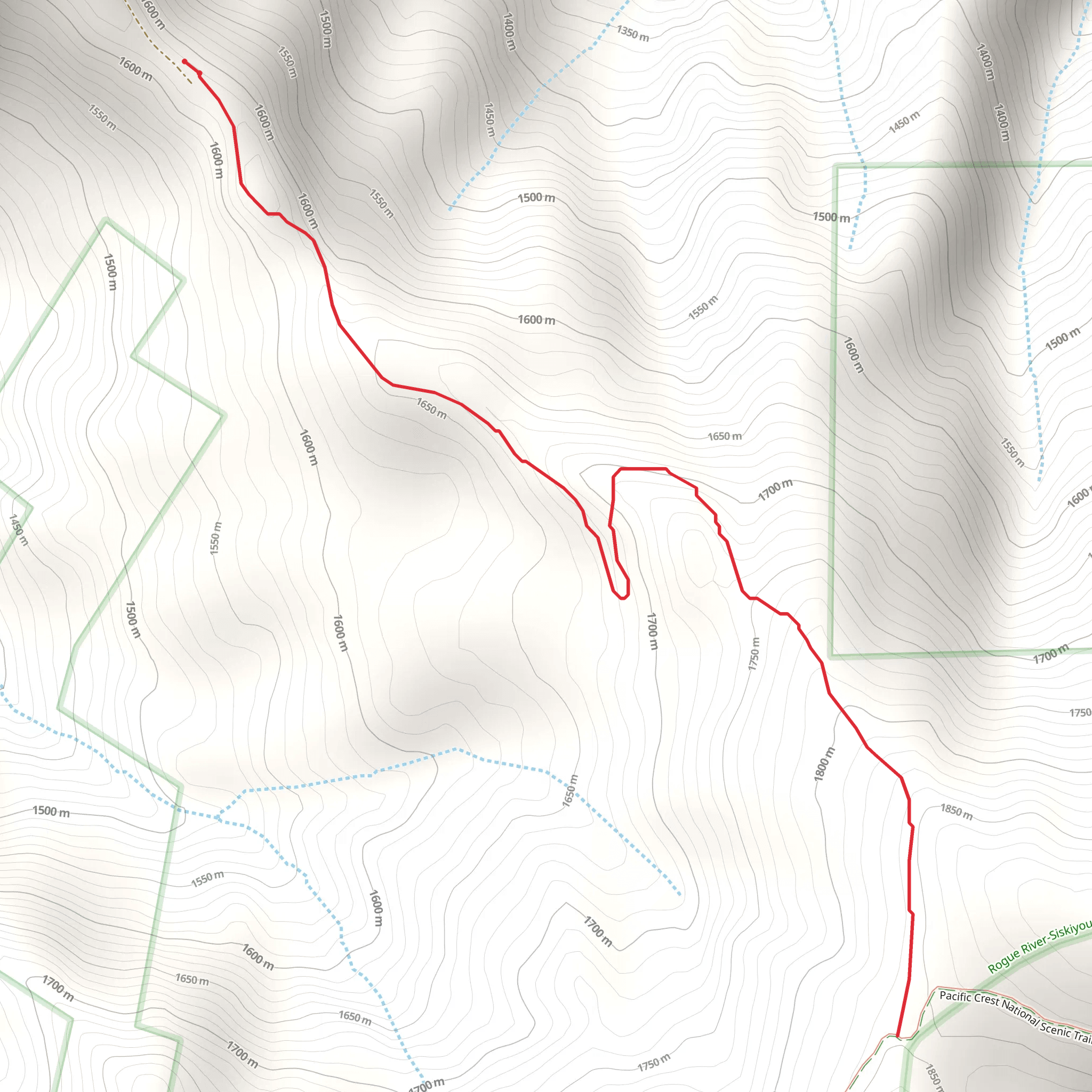 Tin Cup Trail mobile static map