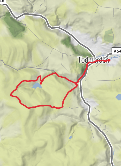 Hike on Hike from West Yorkshire mobile static map