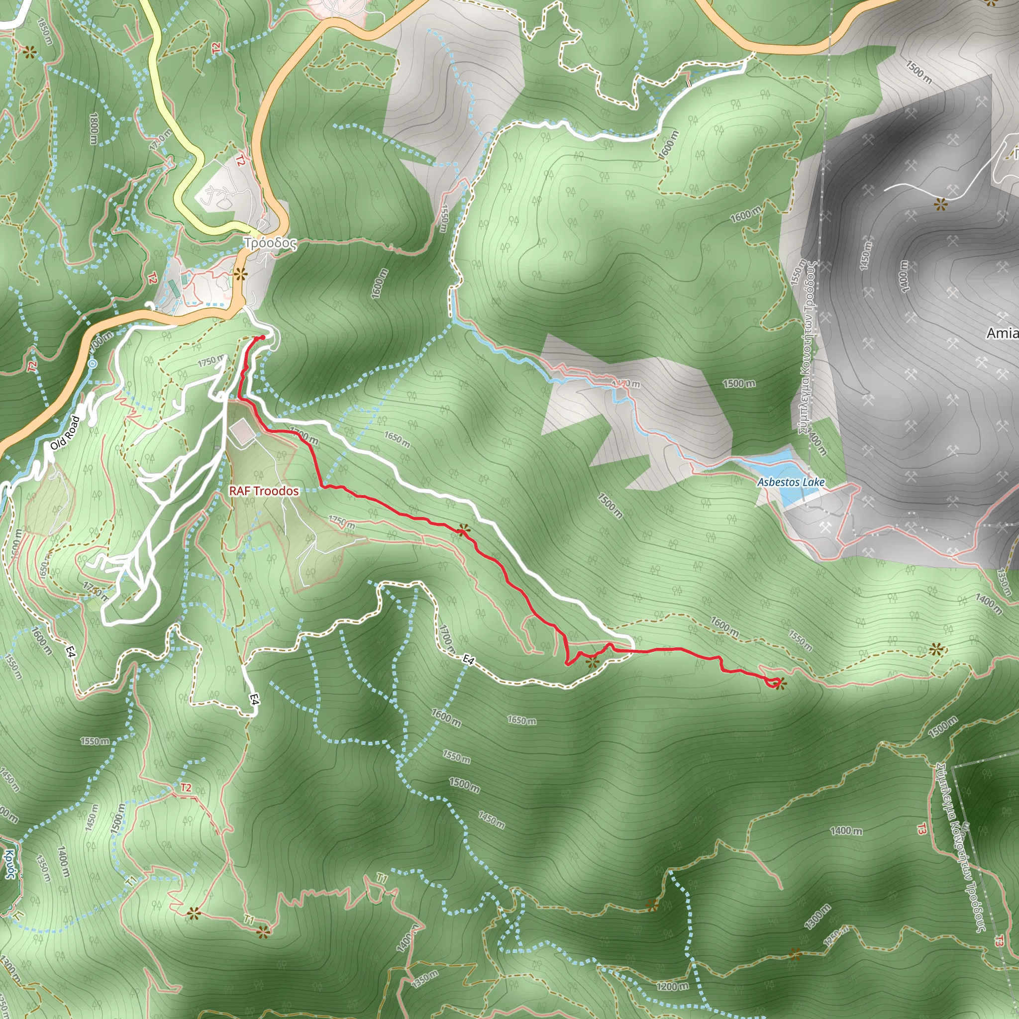 Persephone Trail mobile static map