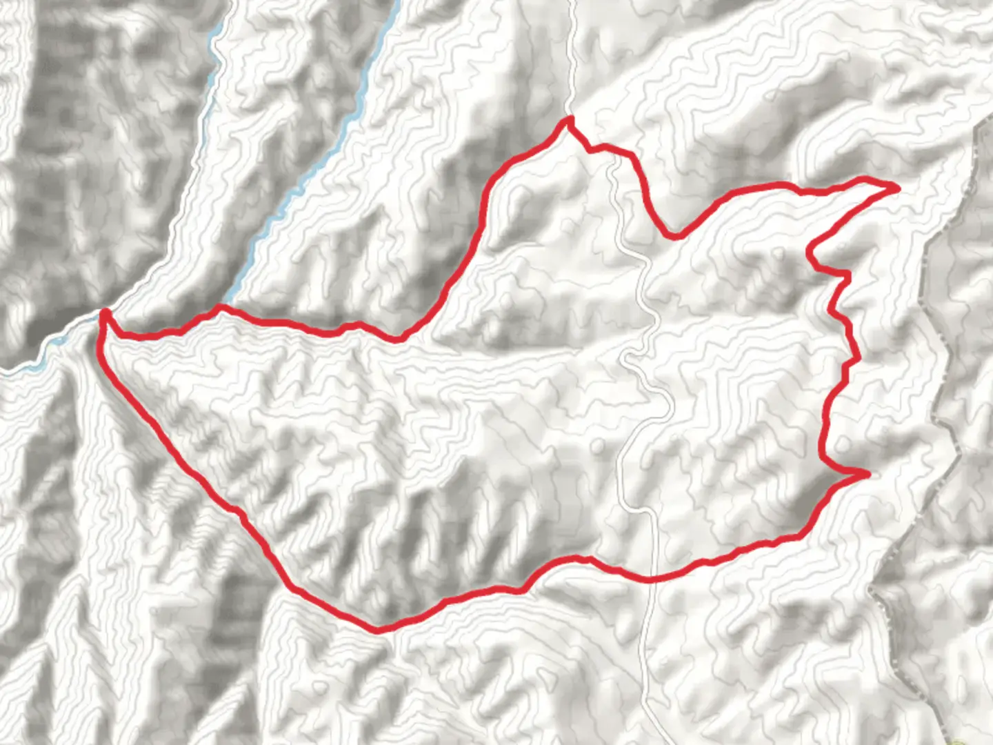 An image depicting the trail Cottonwood Canyon and Fifth Water Creek Loop and its surrounding area.