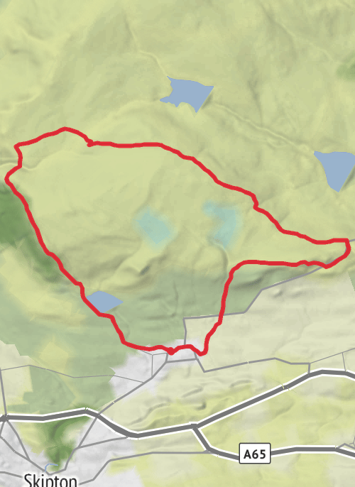 Hike on Hike from Embsay mobile static map