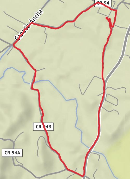 Hike from Chimayo mobile static map