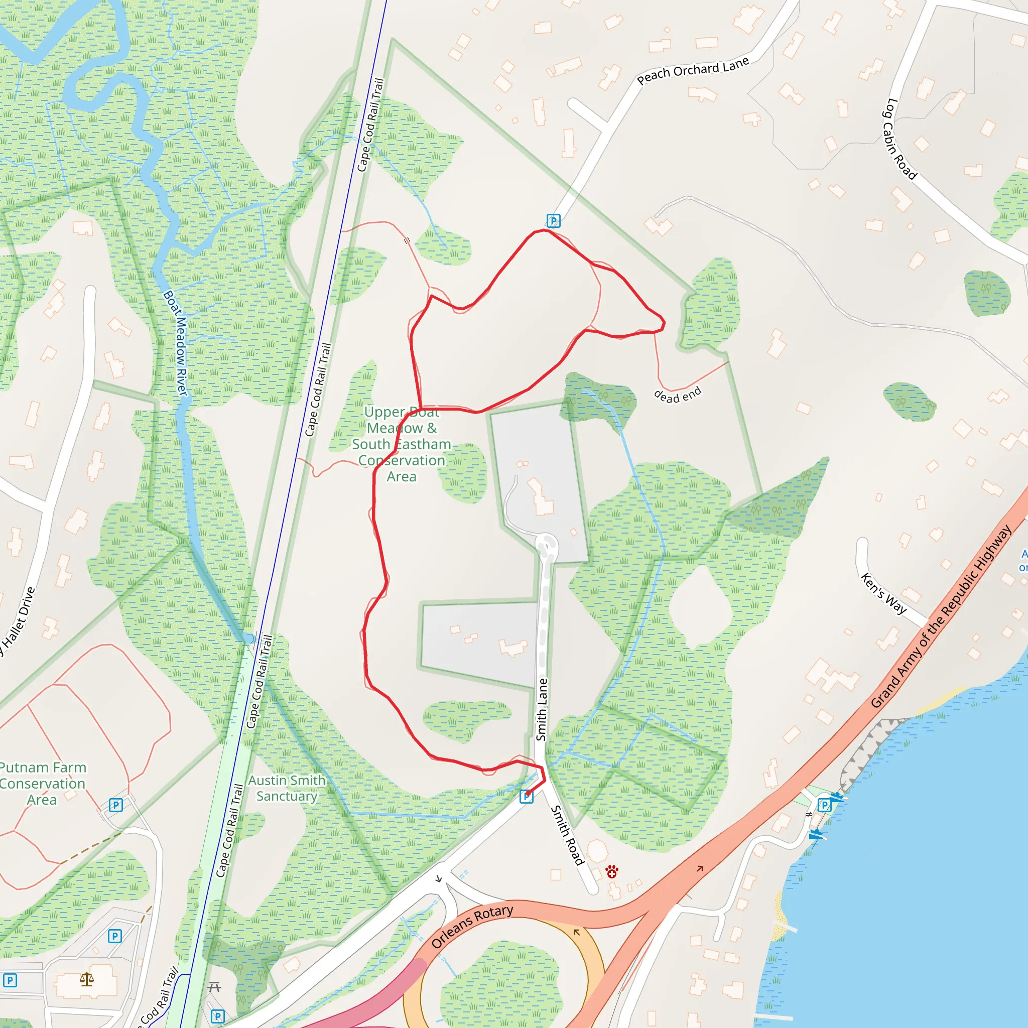 Upper Boat Meadow Conservation Area mobile static map