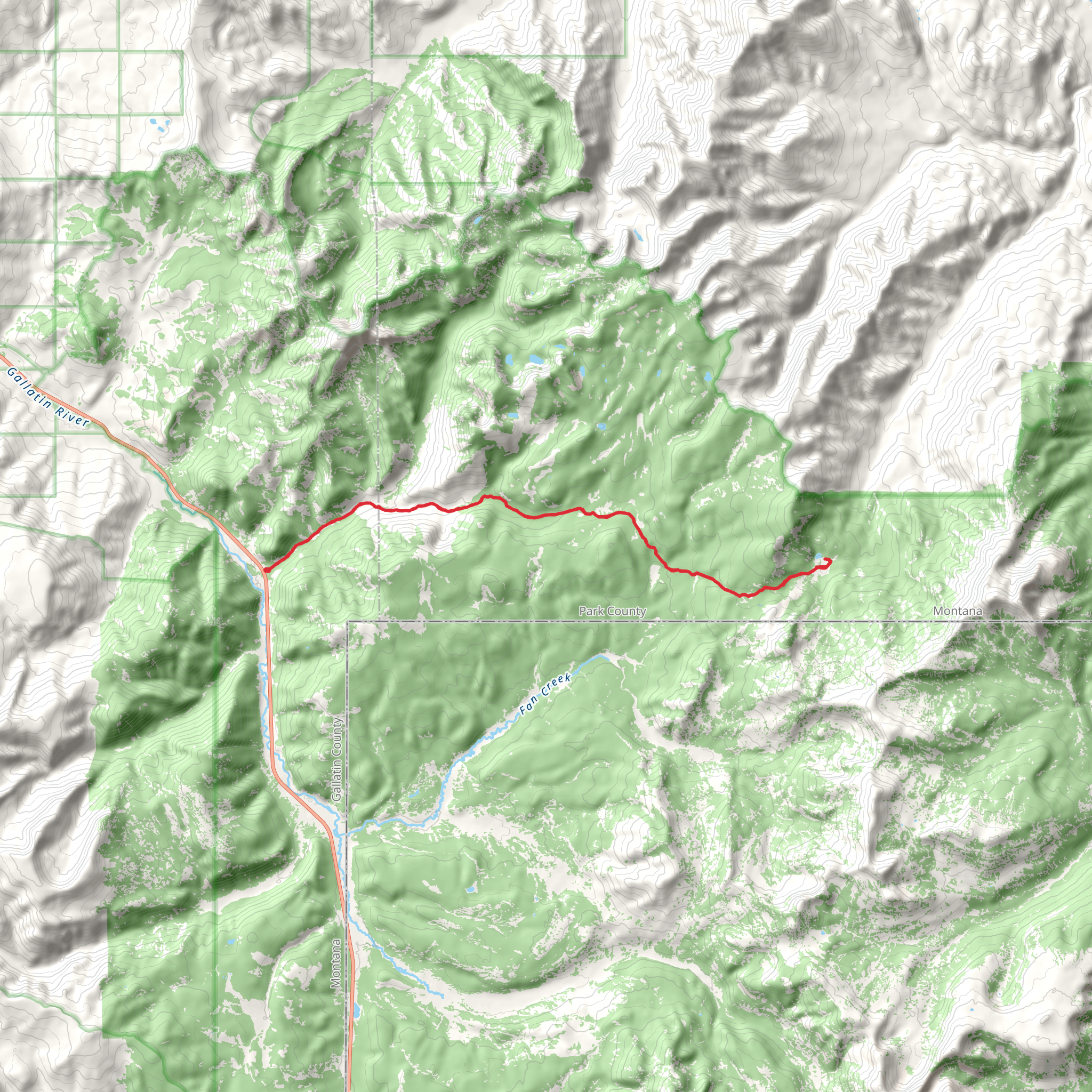 Sportsman Lake Trail mobile static map