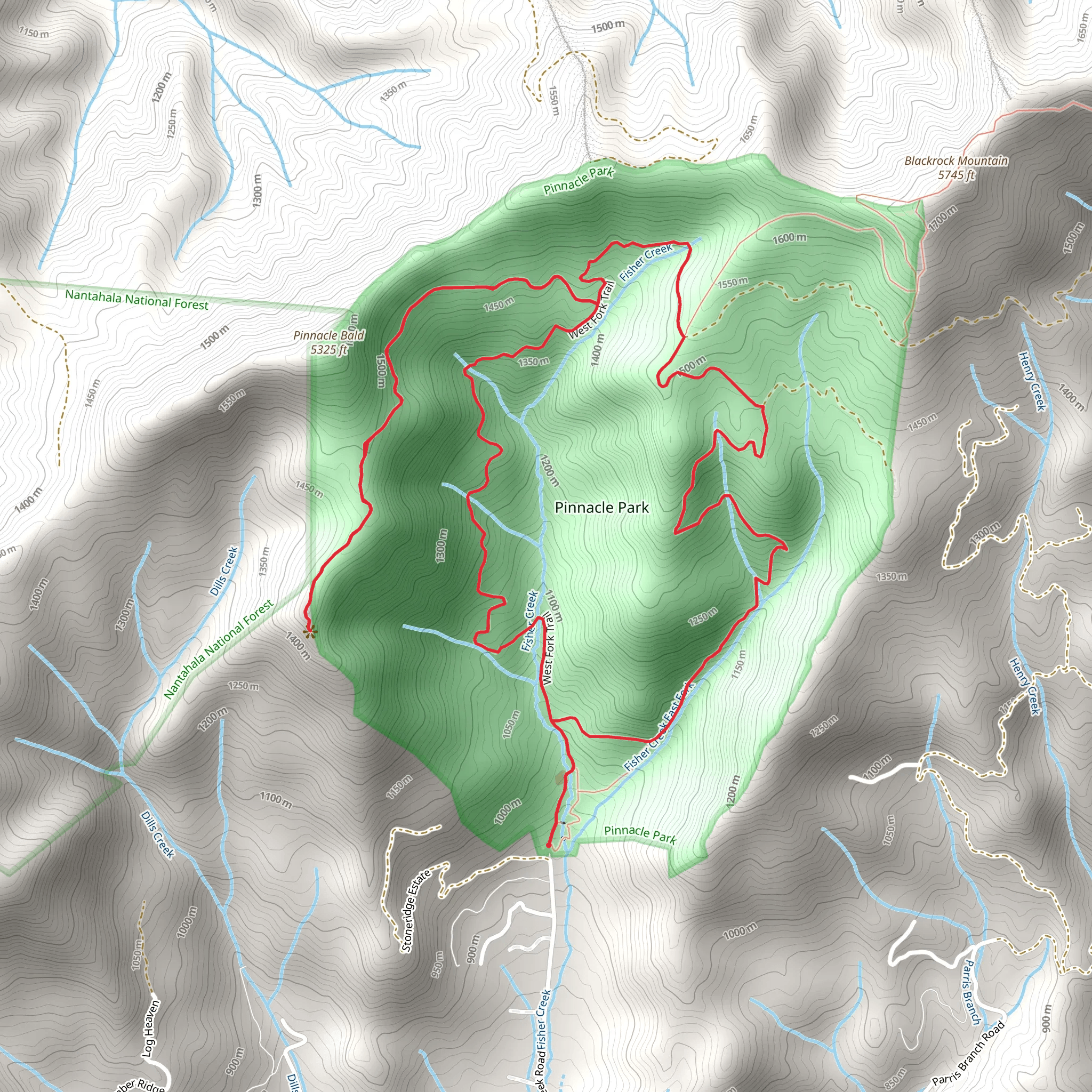 Pinnacle Park Tour mobile static map