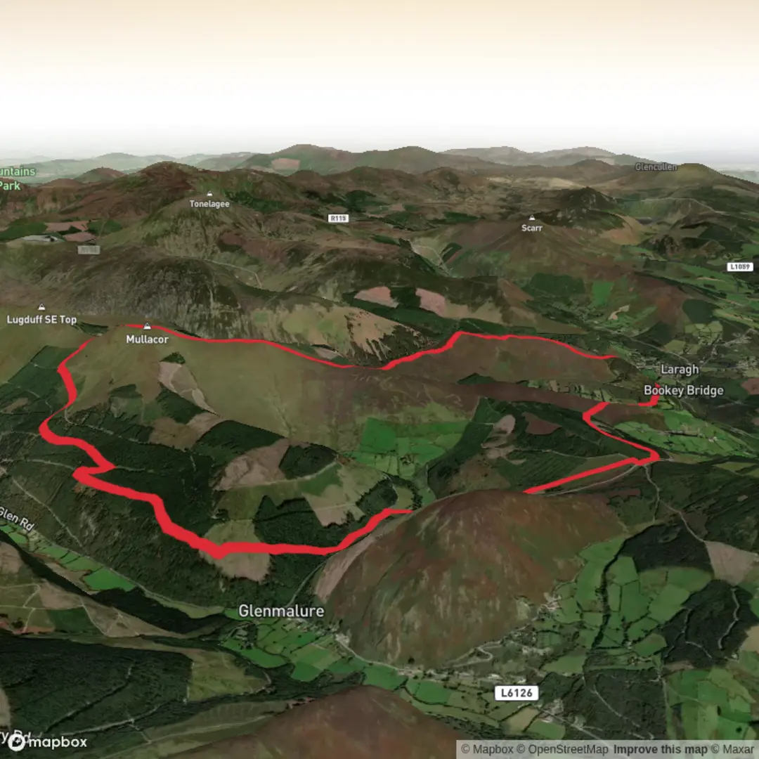 An image depicting the trail Shay Elliot Forest - Mountain Access Route and its surrounding area.
