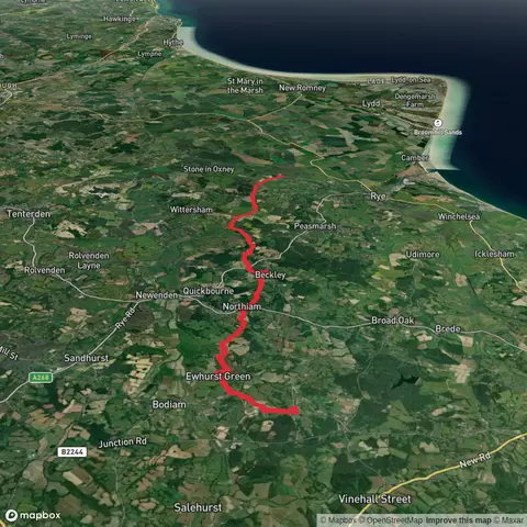 Walk to Lock via Sussex Border Path
