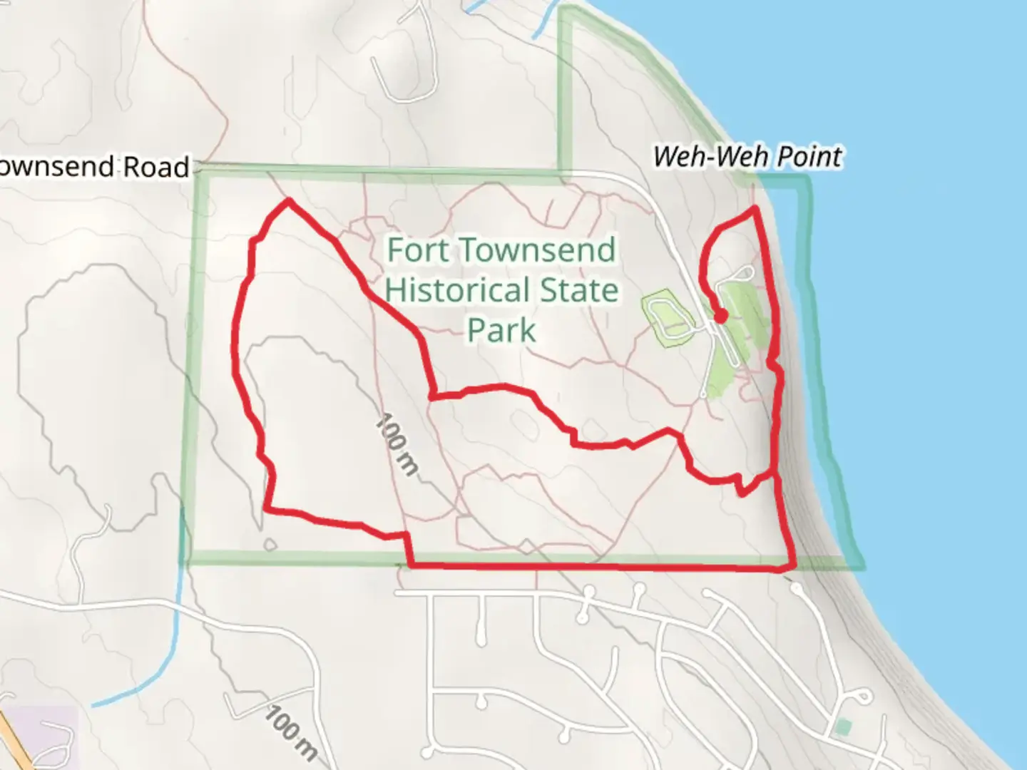 An image depicting the trail Fern Garden Trail and Rgododendron Trail and its surrounding area.
