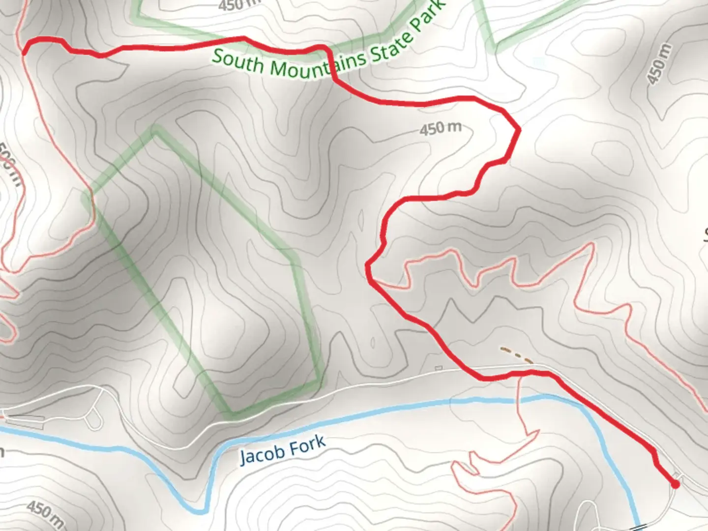An image depicting the trail Turkey Ridge Trail and its surrounding area.