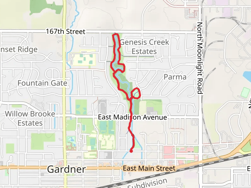 Brookside Park and Winwood Park Loop