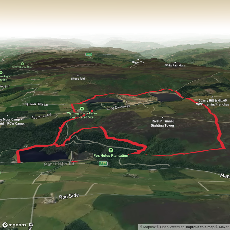 Wyming Brook Nature Reserve and Redmires Reservoirs Loop