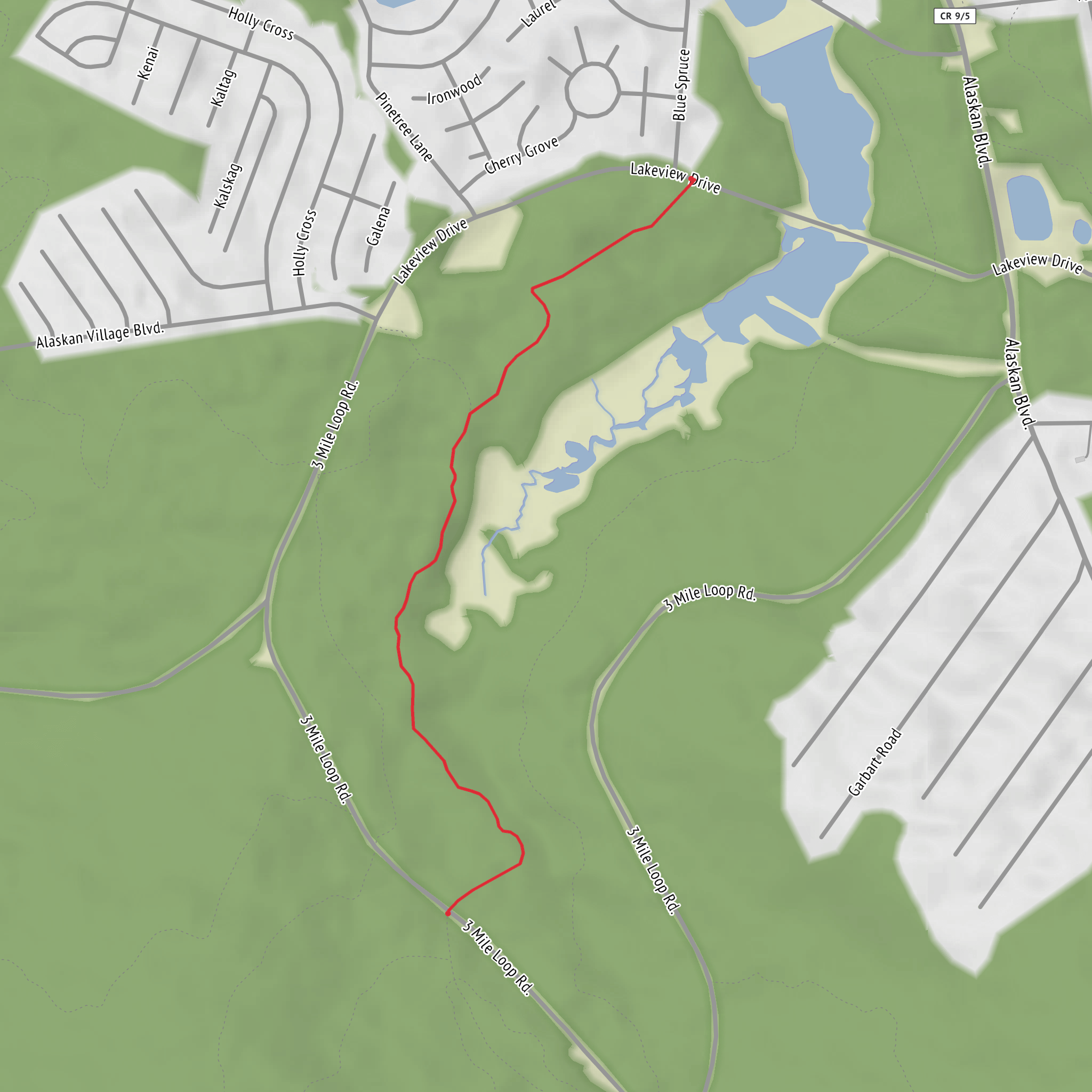Swamp West Trail mobile static map