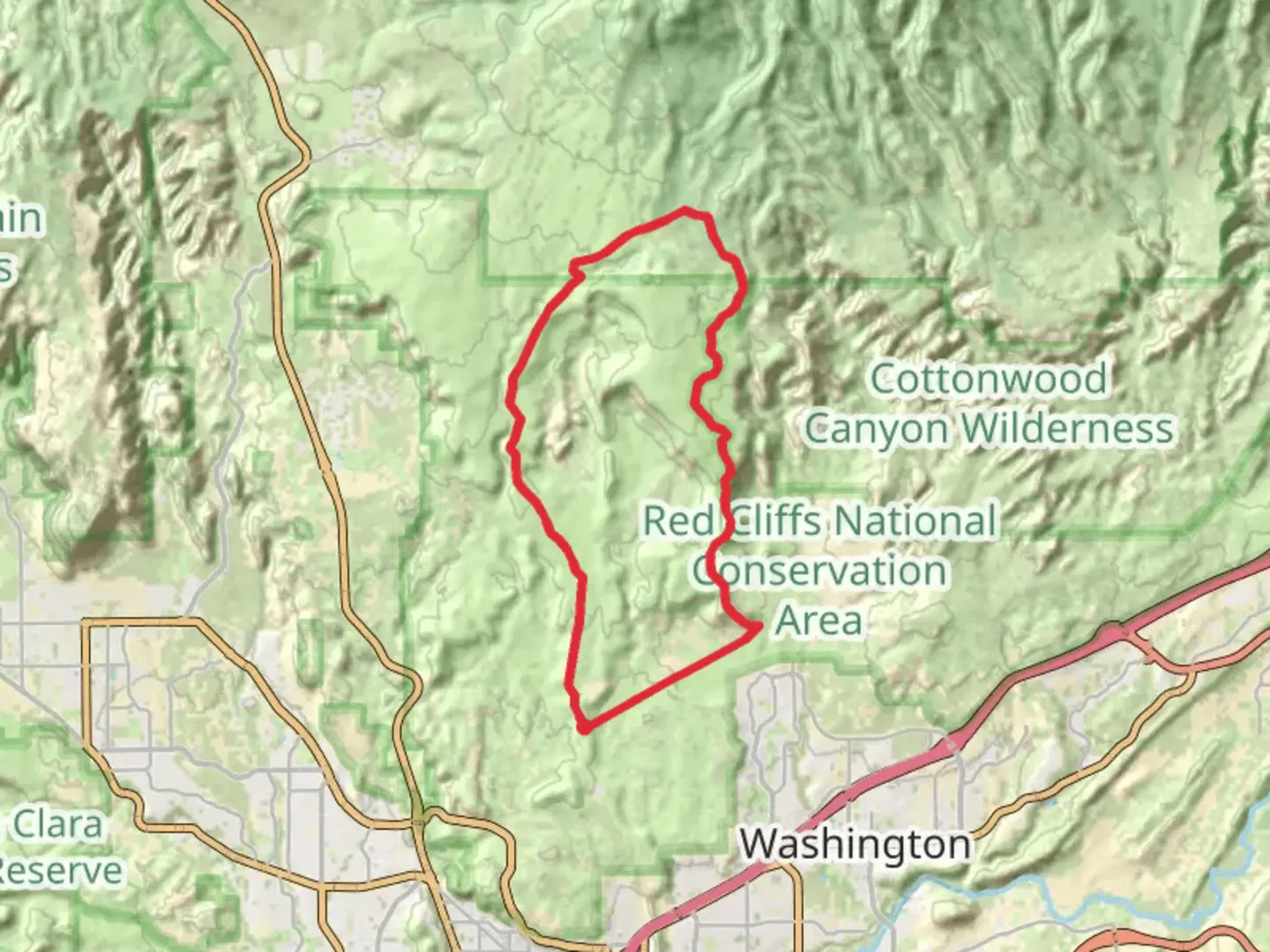 An image depicting the trail Yellow Knolls and Ice House Trail and its surrounding area.