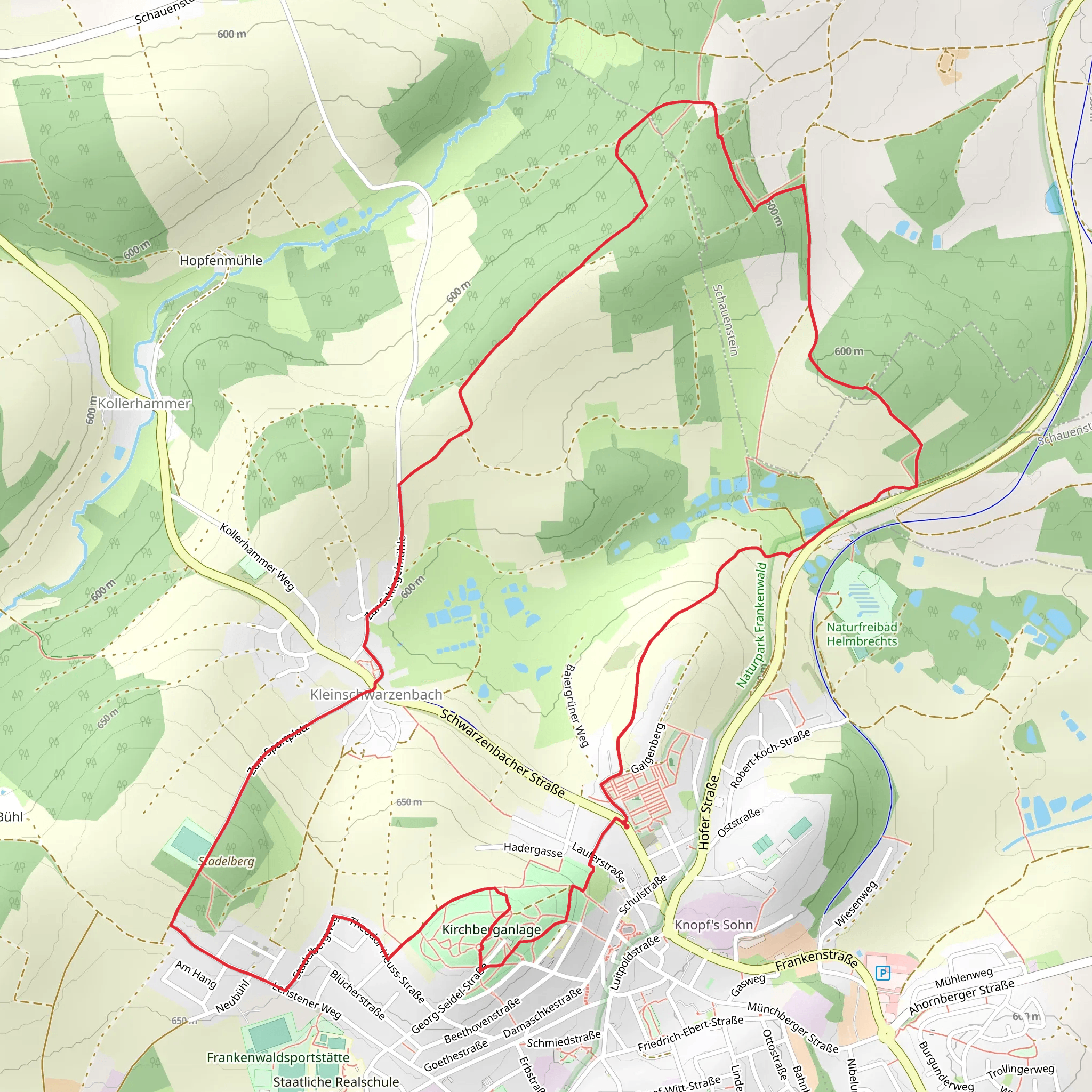 Krouha Weg mobile static map