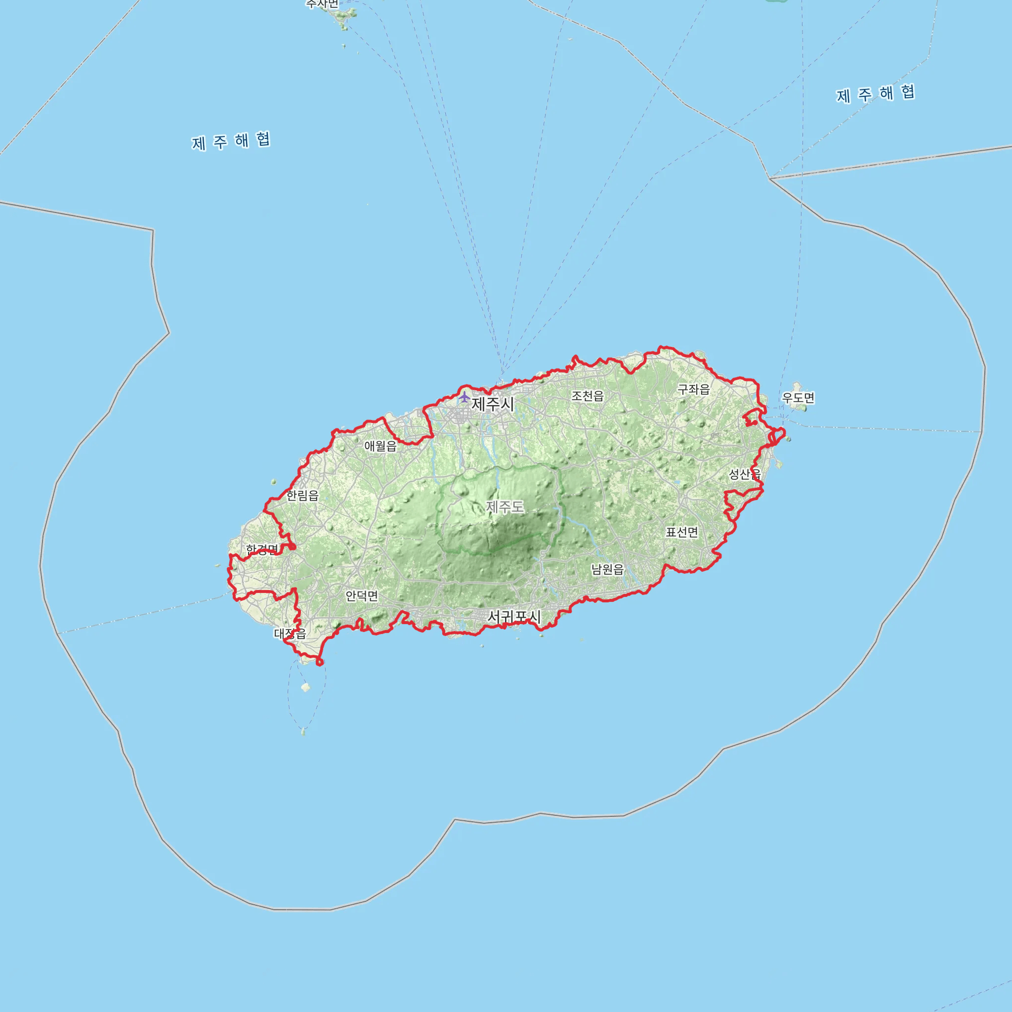 Jeju Olle Trail mobile static map