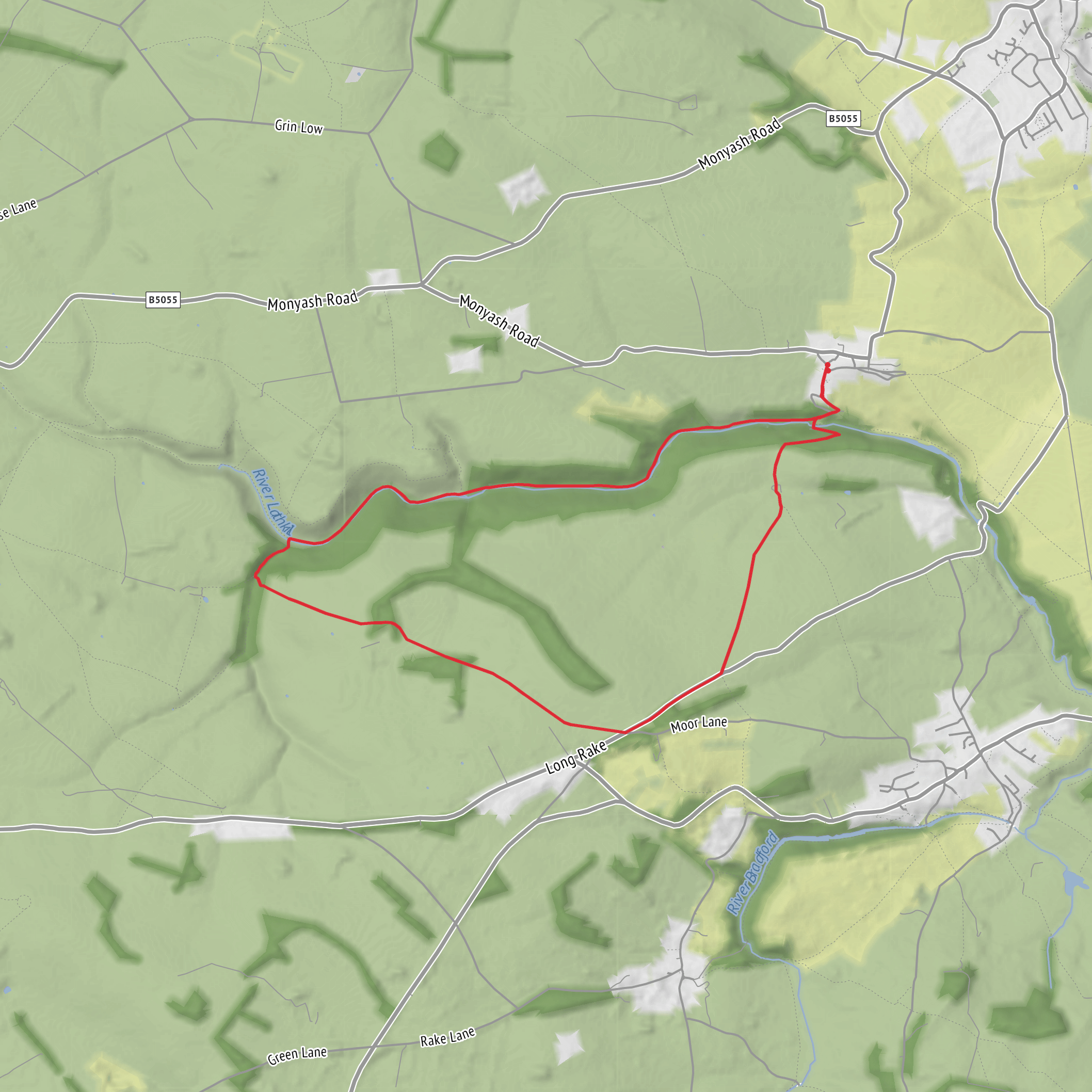Lathkill Dale mobile static map